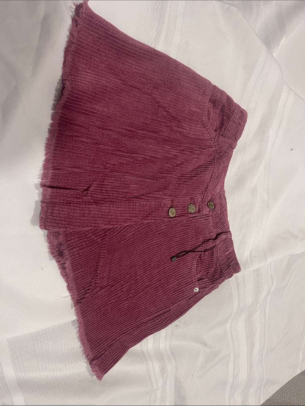 Zara Girls Corduroy Skirt in Dusty Plum
